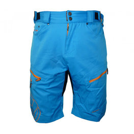 HAVEN Fahrradshorts ohne Träger - NAVAHO SLIMFIT - Orange/Blau
