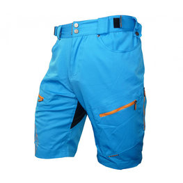 HAVEN Fahrradshorts ohne Träger - NAVAHO SLIMFIT - Orange/Blau