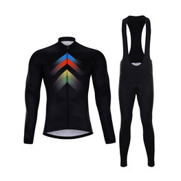 HOLOKOLO Radtrikot und Hose für den Winter - HYPER WINTER  - mehrfarbig/Schwarz