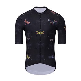 HOLOKOLO Kurzarm Fahrradtrikot - DRAGONFLIES ELITE - Schwarz