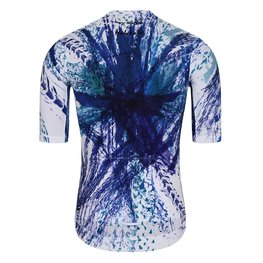 HOLOKOLO Kurzarm Fahrradtrikot - TRACES ELITE - Blau/Weiß