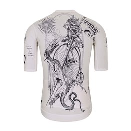 HOLOKOLO Kurzarm Fahrradtrikot - TATTOO ELITE - Schwarz/Elfenbein