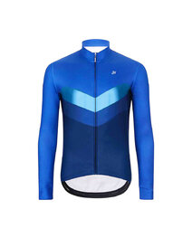 HOLOKOLO Langarm Fahrradtrikot für den Winter - ARROW WINTER - Blau