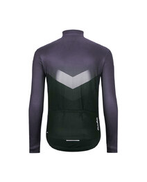 HOLOKOLO Langarm Fahrradtrikot für den Winter - ARROW WINTER - Schwarz/Grau