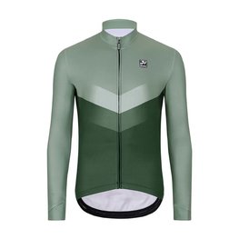 HOLOKOLO Langarm Fahrradtrikot für den Winter - ARROW WINTER - Grün