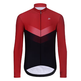 HOLOKOLO Langarm Fahrradtrikot für den Winter - ARROW WINTER - Rot/Schwarz