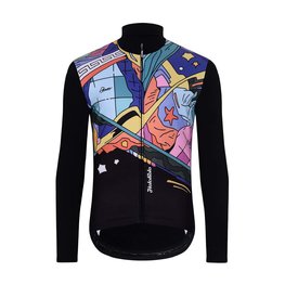 HOLOKOLO Langarm Radtrikot und Hose - FANTASY WINTER - mehrfarbig/Schwarz