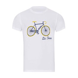 NU. BY HOLOKOLO Kurzarm Fahrrad-Shirt - LE TOUR LEMON II. - Weiß