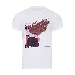 NU. BY HOLOKOLO Kurzarm Fahrrad-Shirt - FREE LADY - Weiß