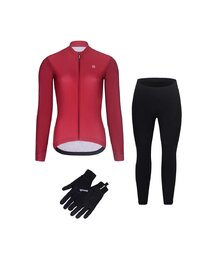 RIVANELLE Fahrradjacke und Hose für den Winter - PERFORMANCE WINTER - Schwarz/bordeaux