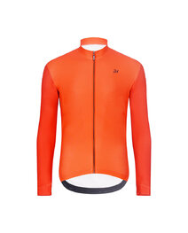 HOLOKOLO Langarm Radtrikot und Hose - PERFORMANCE WINTER - Orange/Schwarz