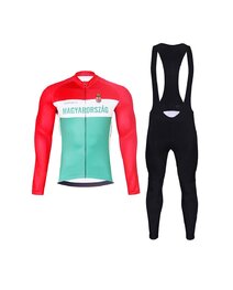 BONAVELO Fahrradjacke und Hose für den Winter - HUNGARY WINTER - Weiß/Rot/Grün