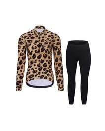 RIVANELLE Fahrradjacke und Hose für den Winter - WILDCAT II WINTER - Beige/Braun/Schwarz