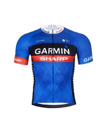 BONAVELO Kurzarm Radtrikot und Shorts - GARMIN SHARP - Blau/Schwarz