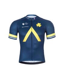 BONAVELO Kurzarm Radtrikot und Shorts - AQUA BLUE - Schwarz/Blau