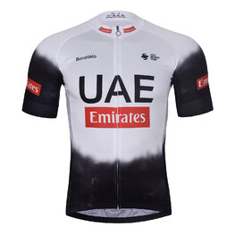 BONAVELO Kurzarm Radtrikot und Shorts - UAE 2025 - Schwarz/Weiß