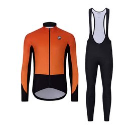 HOLOKOLO Fahrradjacke und Hose für den Winter - CLASSIC - Orange/Schwarz