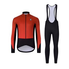 HOLOKOLO Fahrradjacke und Hose für den Winter - CLASSIC - Schwarz/Rot