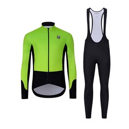 HOLOKOLO Fahrradjacke und Hose für den Winter - CLASSIC - Schwarz/Hellgrün