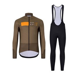 HOLOKOLO Fahrradjacke und Hose für den Winter - ELEMENT - Schwarz/Braun