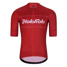 HOLOKOLO Kurzarm Radtrikot und Shorts - GEAR UP  - Schwarz/Rot