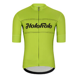 HOLOKOLO Kurzarm Radtrikot und Shorts - GEAR UP  - Schwarz/Gelb