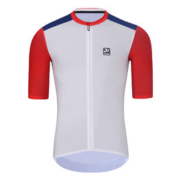 HOLOKOLO Kurzarm Radtrikot und Shorts - Set - Schwarz/Weiß/Blau