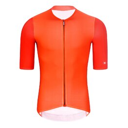HOLOKOLO Kurzarm Radtrikot und Shorts - PERFORMANCE - Orange/Schwarz