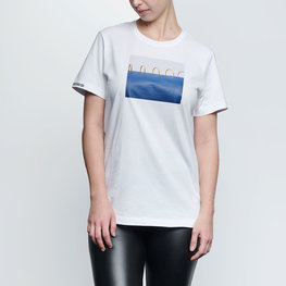 NU. BY HOLOKOLO Kurzarm Fahrrad-Shirt - CURIOSITY - Weiß/Blau