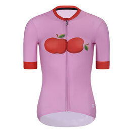 RIVANELLE Kurzarm Radtrikot und Shorts - FRUIT LADY  - Rosa/Rot/Schwarz
