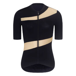 RIVANELLE Kurzarm Radtrikot und Shorts - GLAMOR - Beige/Schwarz