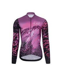 RIVANELLE Fahrradjacke und Hose für den Winter - ROSESCAPE WINTER - Lila/Schwarz