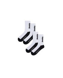 HOLOKOLO Klassische Fahrradsocken - LINEAL 2PAK - Weiß/Schwarz