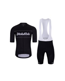 HOLOKOLO Kurzarm Radtrikot und Shorts - GEAR UP - Schwarz