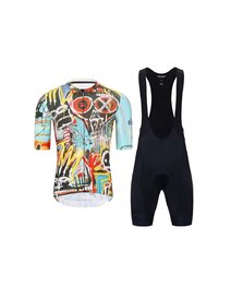 HOLOKOLO Kurzarm Radtrikot und Shorts - WILDLY II - mehrfarbig/Blau