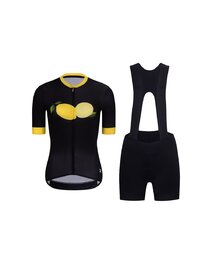RIVANELLE Kurzarm Radtrikot und Shorts - FRUIT LADY  - Gelb/Schwarz