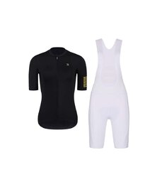 RIVANELLE Kurzarm Radtrikot und Shorts - VICTORIOUS GOLD LADY - Schwarz/Gold