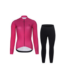 RIVANELLE Fahrradjacke und Hose für den Winter - STARLIGHT WINTER - Schwarz/Rosa