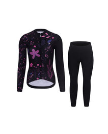 RIVANELLE Fahrradjacke und Hose für den Winter - OASIS WINTER - Schwarz/Rosa