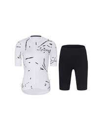 RIVANELLE Kurzarm Radtrikot und Shorts - PASSION - Schwarz/Weiß