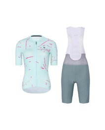 RIVANELLE Kurzarm Radtrikot und Shorts - PASSION - Rosa/Blau