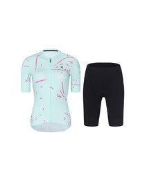 RIVANELLE Kurzarm Radtrikot und Shorts - PASSION - Rosa/Blau