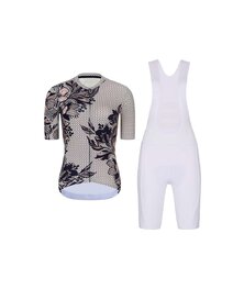 RIVANELLE Kurzarm Radtrikot und Shorts - BAROC - Schwarz/Grau