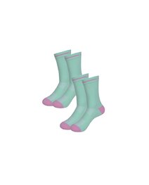 RIVANELLE Klassische Fahrradsocken - VELON 2PAK - Rosa/Hellblau