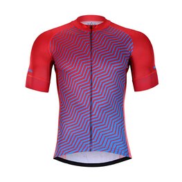 HOLOKOLO Kurzarm Fahrradtrikot - DAYBREAK - Blau/Rot