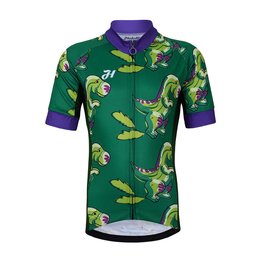 HOLOKOLO Kurzarm Fahrradtrikot - DINOSAURS KIDS - Grün