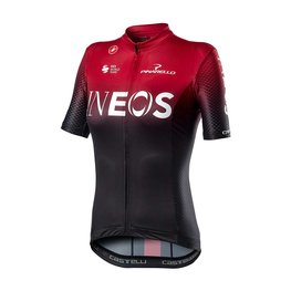 CASTELLI Kurzarm Fahrradtrikot - INEOS 2020 LADY - Schwarz/Rot