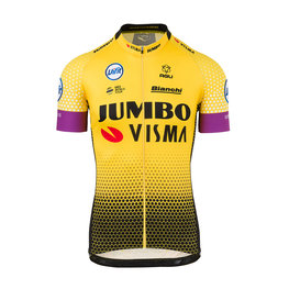 AGU Kurzarm Fahrradtrikot - JUMBO-VISMA 2019 - Schwarz/Gelb