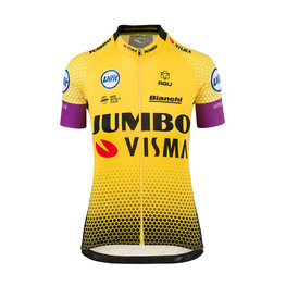 AGU Kurzarm Fahrradtrikot - JUMBO-VISMA 19 LADY  - Gelb/Schwarz