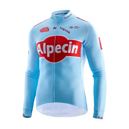 KATUSHA SPORTS Langarm Fahrradtrikot für den Sommer - ALPECIN 2019 SUMMER - Hellblau/Rot